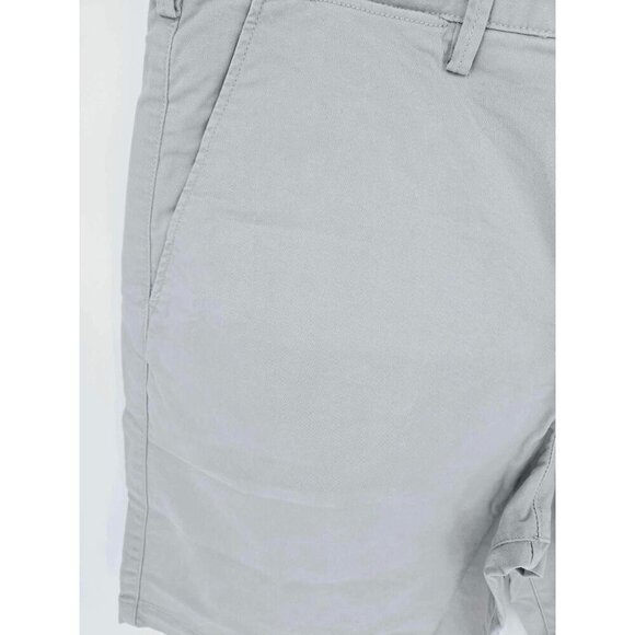 GAP Gray Men’s Flat Front Gray Shorts Size 36 - Picture 6 of 9